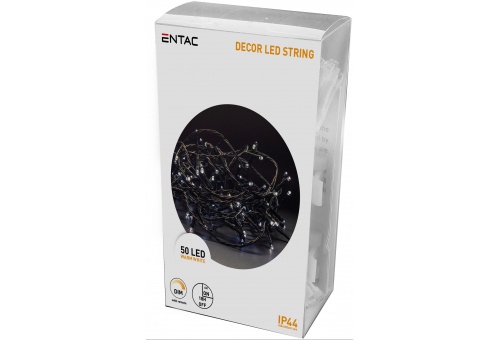 Weihnachtslicht IP44 50 LED WW 5m mit IR-Fernbedienung