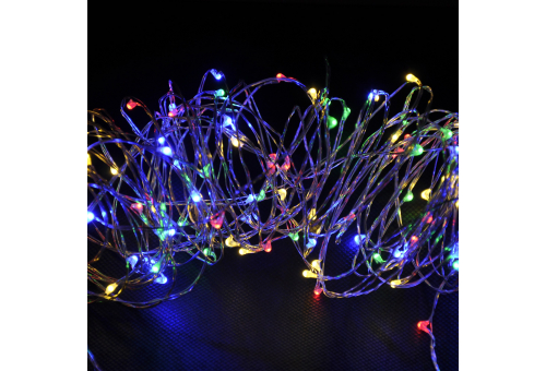 Entac Christmas Indoor Silver Wire 20 LED Light MC 1,1m (2AA excl.)