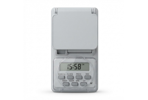 Entac IP44 Digitális időzítő 7 nap 8 beállítás