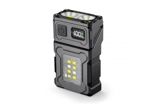 Entac LED Flashlight C-type Rechargeable ALU with rotatable head