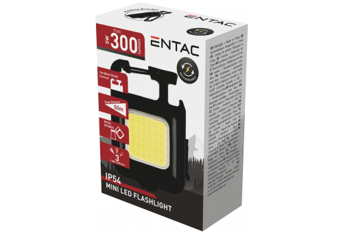 Entac Mini Cube Keychain Rechargeable 200mAh Flashlight
