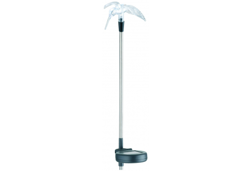 Garden Solar Lamp 34cm RGB Stainless Steel Hummingbird