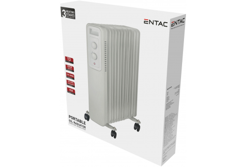 Entac Oil Heater 13 Fins 2500W White