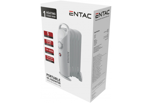 Entac Oil Heater 5  Fins 500W Mini
