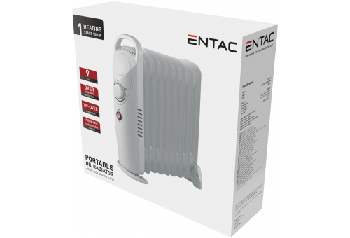 Entac Oil Heater 9 Fins 1000W Mini