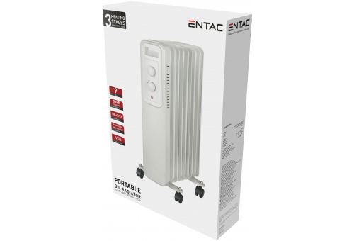 Entac Oil Heater 9 Fins 2000W White
