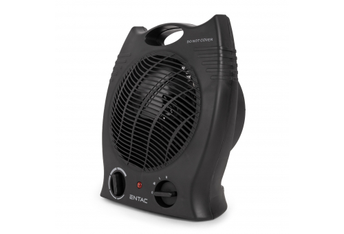 Tragbarer Heizlüfter von Entac, 2000 W, Schwarz