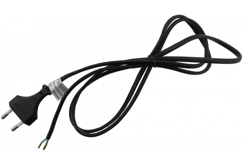 Rewireable Cord 2G0.75 1.5m with Plug Black