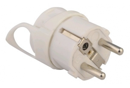 Rewireable IP20 Plug Earthed with Pull tab