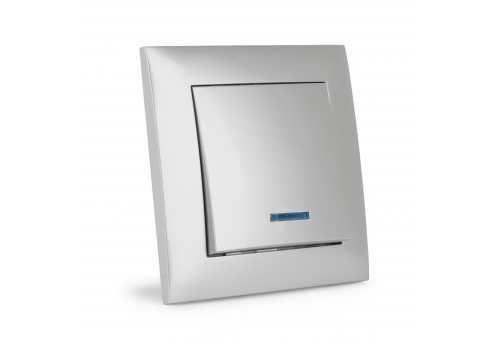 101 Arnold Recessed wall switch single-pole LED Silver