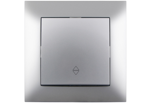 106 Arnold Recessed alternative wall switch Silver