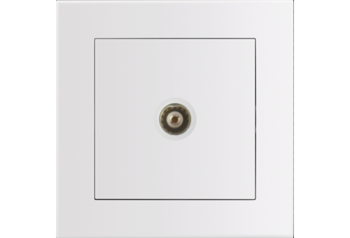 Arnold Recessed wall TV socket End type White