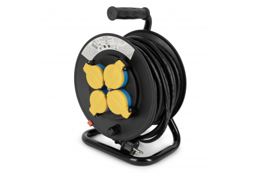 Socket IP44 Cable Reel 4 Sockets 20m