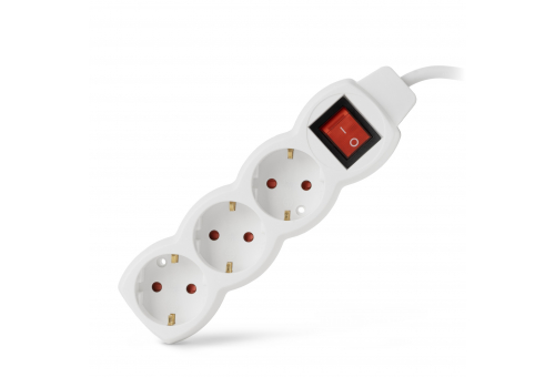 S1 Elosztó 3 Foglalat Kapcsolóval 3m 3G1.5