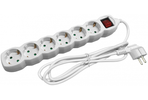 Socket Extension Cord S1 6 Sockets With Switch