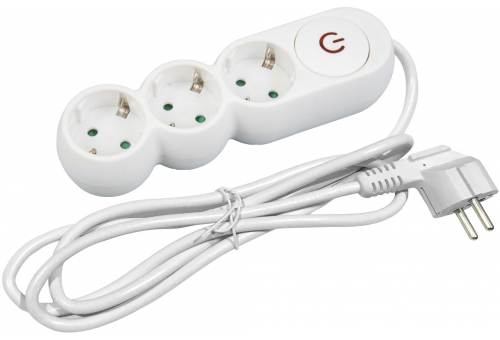 Socket Extension Cord D1 3 Sockets With Switch