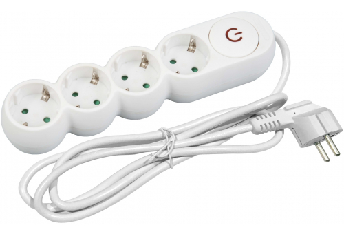 Socket Extension Cord D1 4 Sockets With Switch