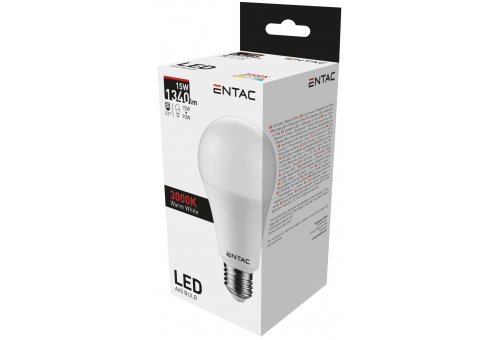 Entac LED Globe E27 15W WW 3000K *Sérült csomagolás*