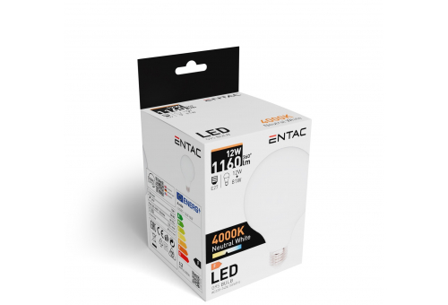 Entac LED G95 E27 12W NW 4000K