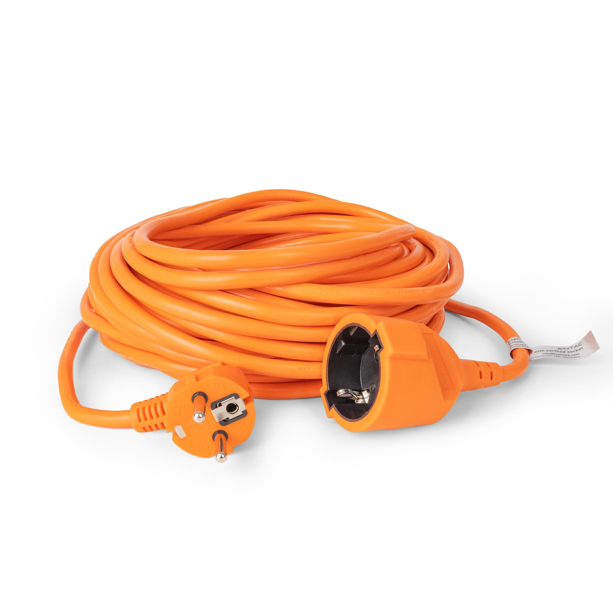 Extension Cord 20m Orange 3G1 5